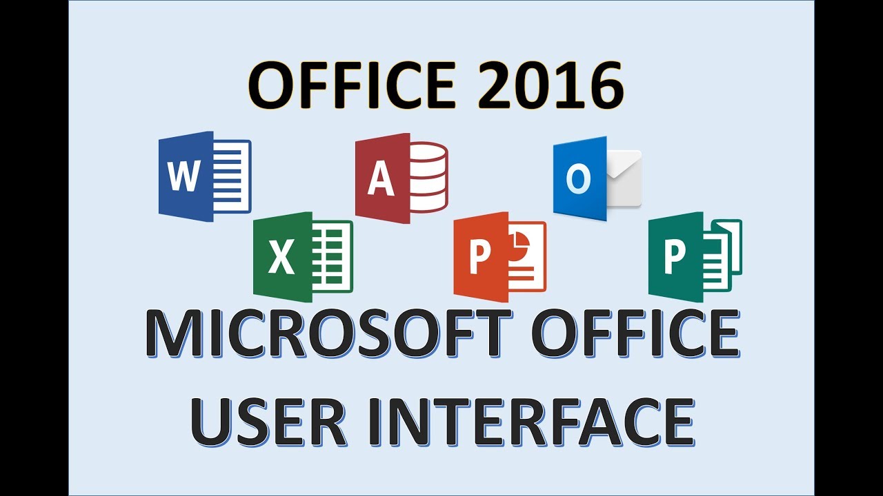 Microsoft Office 16 User Interface How To Use Ribbon On Word Excel Access Powerpoint Publisher Youtube