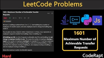 Maximum Number of Achievable Transfer Requests | Leetcode Q.1601 | LeetCode Daily Challenges