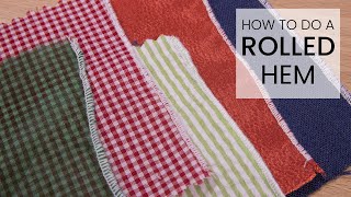 How to Sew a Rolled Hem with a Serger