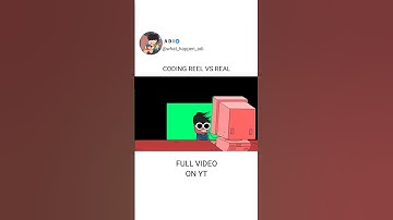 coding reel vs real #animation #shorts #art #coding #reel #real #shorts