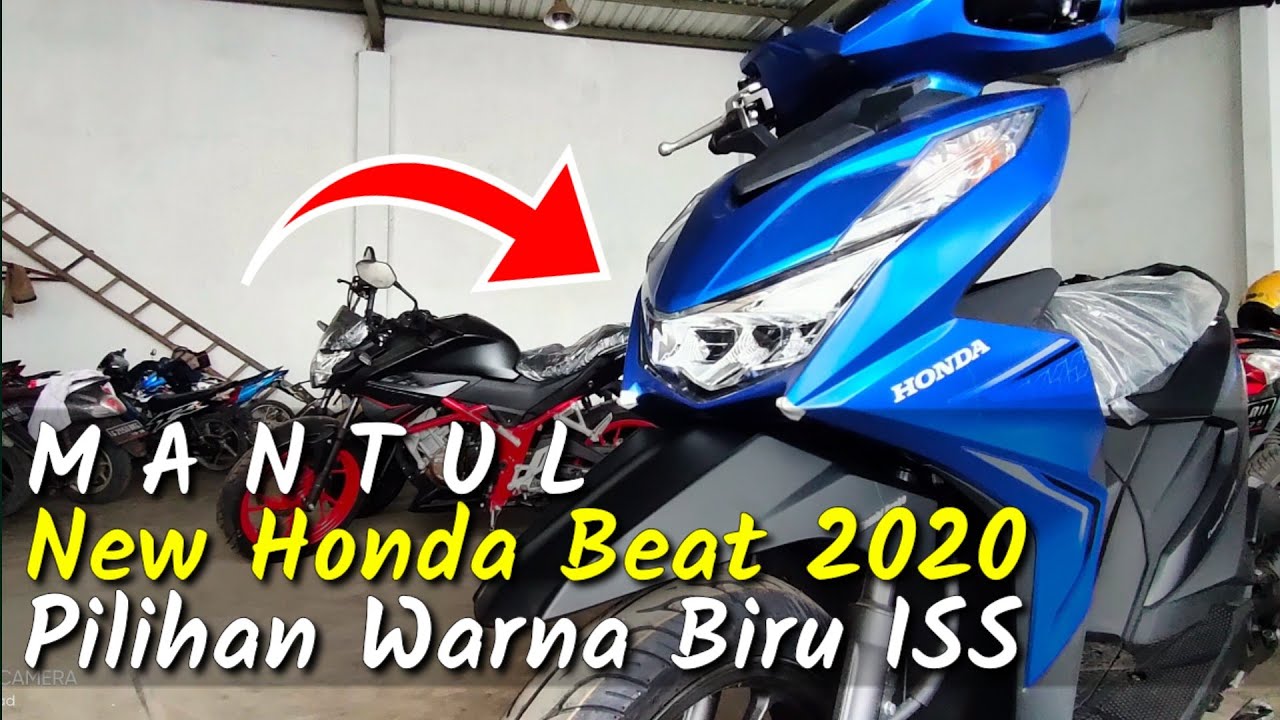 Honda Beat Terbaru 2020 Warna Biru Doff Pilihan Motor Honda Terbaru YouTube