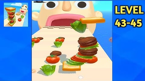 Sandwich Runner - Gameplay Walkthrough -  All Levels ( IOS, Android) #43-45 | Game the chain