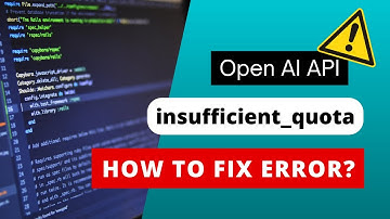 Open AI API Insufficient Quota Error