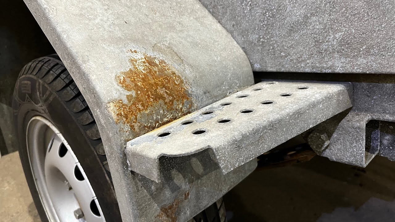 Что зимние реагенты делают с прицепом! Жесть! Берегитесь прицепов собранных из профилей!