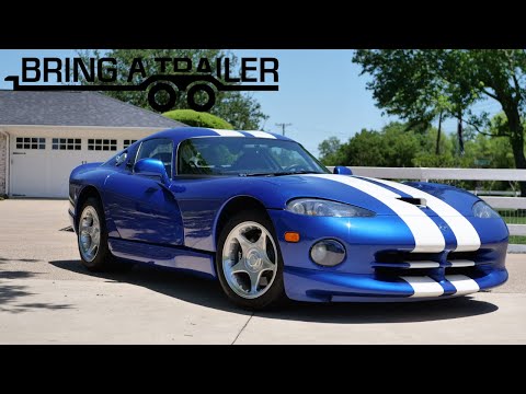 1996 Viper GTS Coupe Cold Start, Drive, Engine Bay Video for Bring-A-Trailer