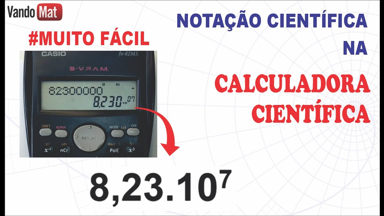 NOTAÇÃO CIENTÍFICA NA CALCULADORA CIENTÍFICA #notaçãocientífica #matemática  #calculadora 