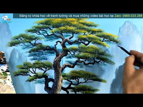 A Beautiful And Dreamy Cedrus Tree Painting - Youtube