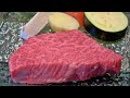 Japanese beef rump steak lunch | teppanyaki in Japan