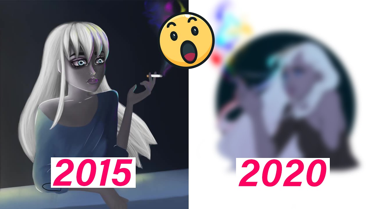 REDRAWING MY FIRST EVER DIGITAL DRAWING - YouTube