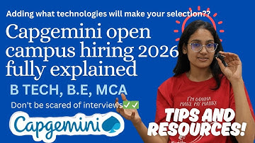 Capgemini full hiring process explained with questions 2026 | hiring 2025 2026 | latest update