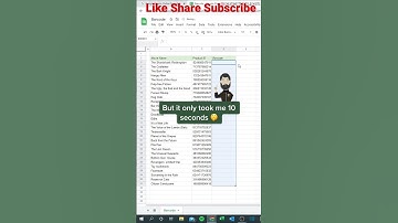 How to Create Barcodes in Google Sheets: Quick and Easy guide #shorts #googlesheets #shortsfeed