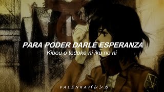 Video thumbnail of "Shingeki No Kyojin ; ED.1 | Utsukushiki Zankoku Na Sekai | Sub. Español & Romaji. (AMV)"