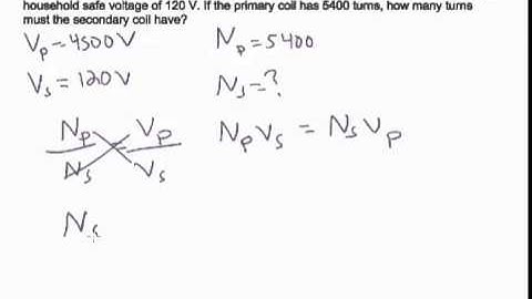 13.6 Transformer Calculation - Practice Problem 2