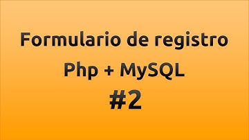 Formulario de registro con php y MySQL - Parte 2/3 | TutorialesNET