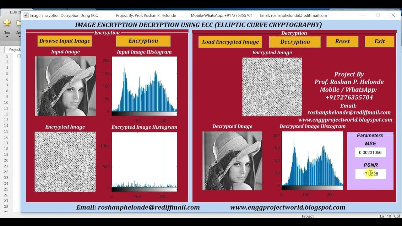 Matlab code for image encryption decryption using ecc elliptic curve