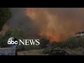 Wildfires destroy homes, force evacuations in Greece