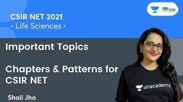 Important Topics | Chapters & Patterns for CSIR NET | CSIR Life Science 2021 | Shail Jha