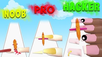 NOOB vs PRO vs HACKER in Nail Cut