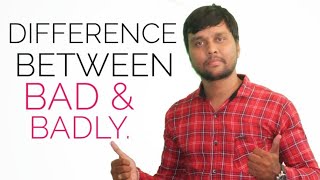 DIFFERENCE BETWEEN BAD & BADLY - LEARN ENGLISH WITH WAY2ENGLISH