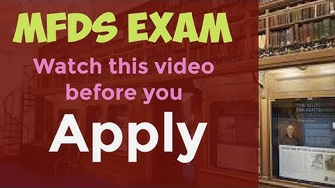 MFDS Exam Preparation - Tips from Enamel academy