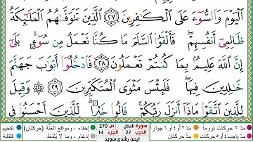 سورة النحل مكتوبة أيمن سويد