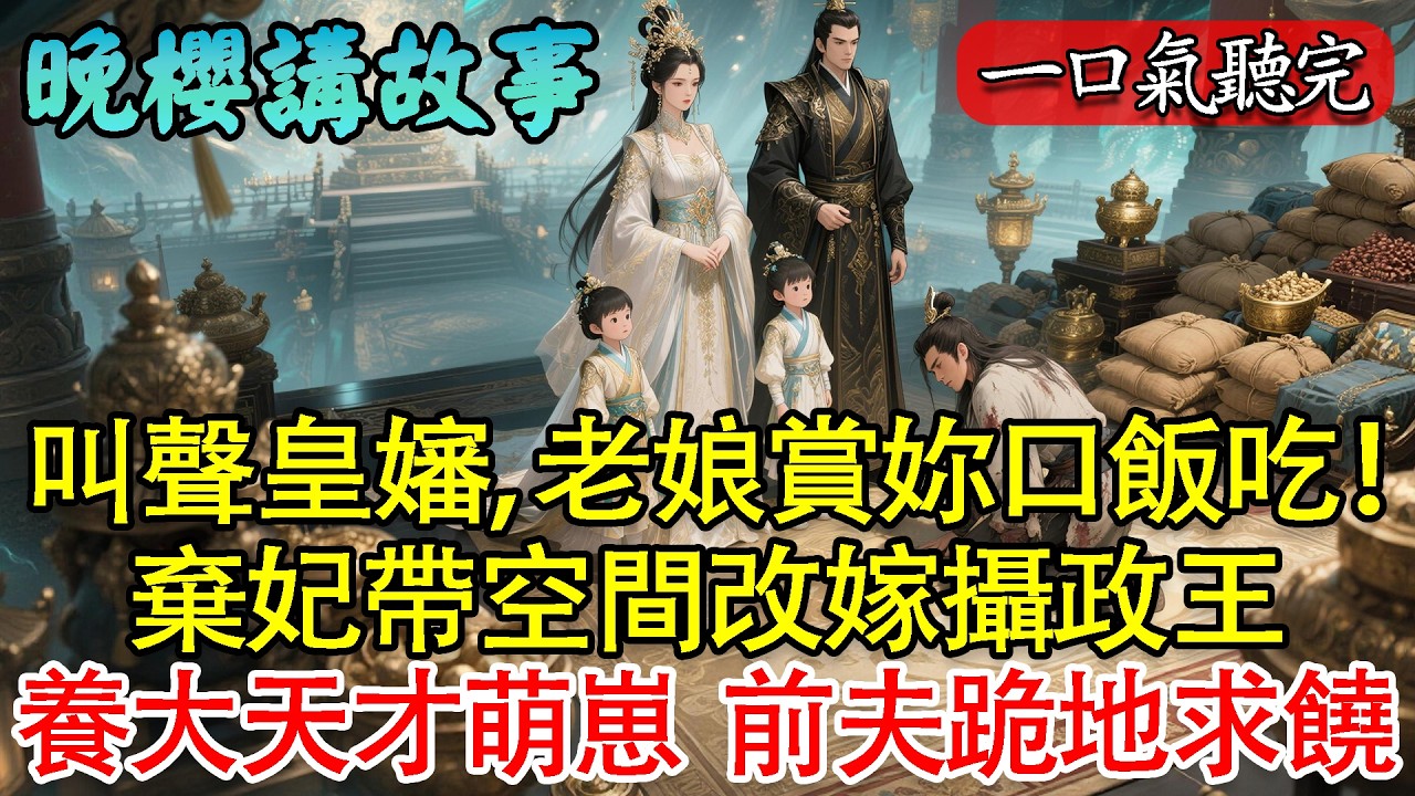 【一口氣聽完】叫聲皇嬸，老娘賞妳口飯吃！棄妃帶空間改嫁攝政王，養大三個天才崽，前夫跪地求饒！#穿越 #爽文 #逆襲 #萌寶 #一口气看完 #打臉 #復仇 #萌娃 #冷宮逆襲