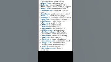 25 AI Tools You Can’t Ignore in 2025