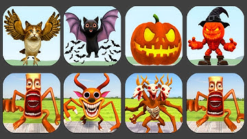 New Update  MEOWL INTO SPOOKY BATCAT BRAINRO HALLOWEEN VS ALL Shooter Nextbots: Sandbox Mod !!!