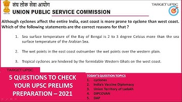 24th May 2021 Mock Questions for UPSC Prelims | Useful for all Competitive Exams
