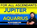 For All Ascendants || Jupiter transit in Aquarius || 21st November 2021 || Analysis by Punneit