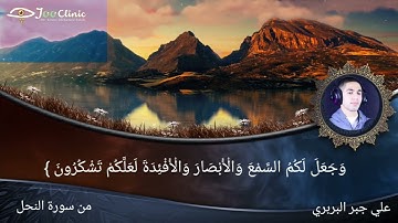 { وَاللهُ أَخْرَجَكُمْ مِنْ بُطُونِ أُمَّهَاتِكُمْ لَا تَعْلَـمُونَ شَيْئًا } من سورة النحل- علي جبر