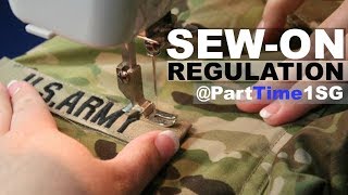 Sew on vs Pin on - Army National Guard