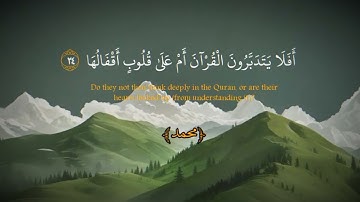 "أَفَلَا يَتَدَبَّرُونَ الْقُرْآنَ أَمْ عَلَىٰ قُلُوبٍ أَقْفَالُهَا" 🤍  سورة محمد#Quran #تدبر #قرآن 