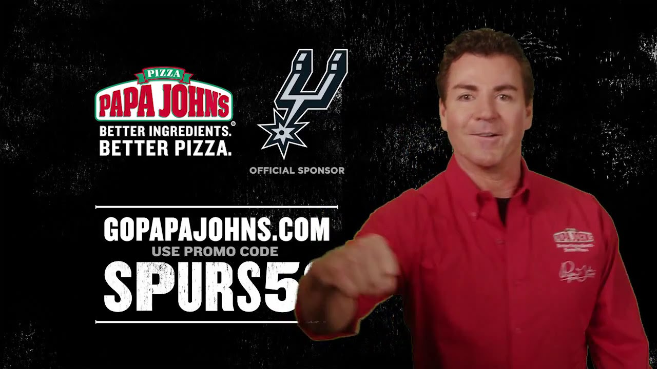 20142015 Papa John's "SPURS50" 15 spot,, any day YouTube