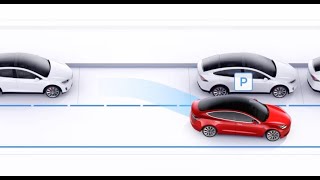 watch tesla auto parallel park in real life self park autopark autopilot fsdbeta #4k  #tesla