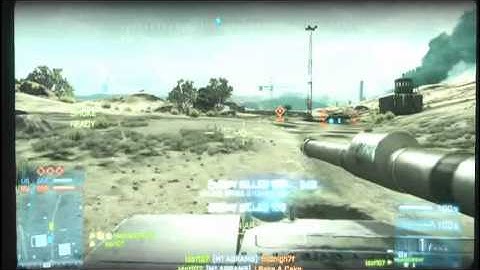 Battlefield 3 Cross map tank shot!