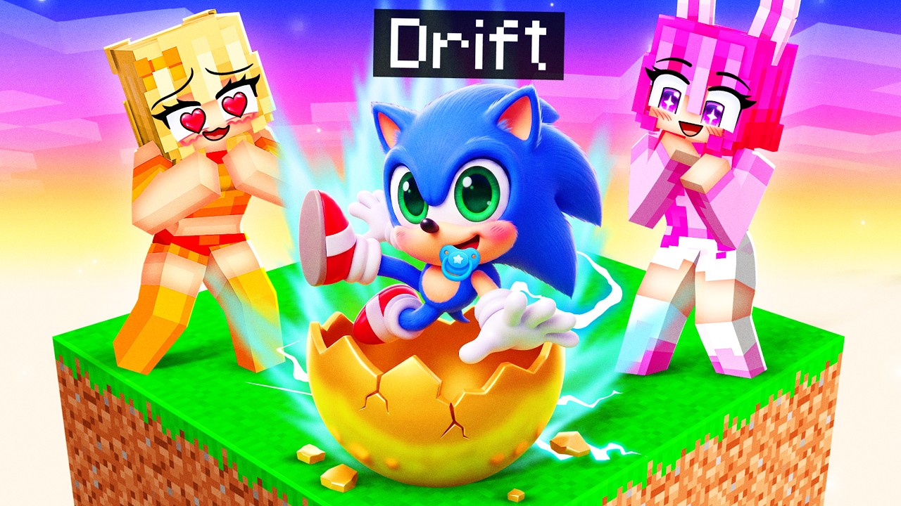 I Pretended to be BABY SONIC on ONE CHUNK!