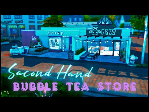 🧋Секонд-Хенд & Чай с шариками | Second Hand & Bubble Tea Store 👚| NO CC | The Sims 4