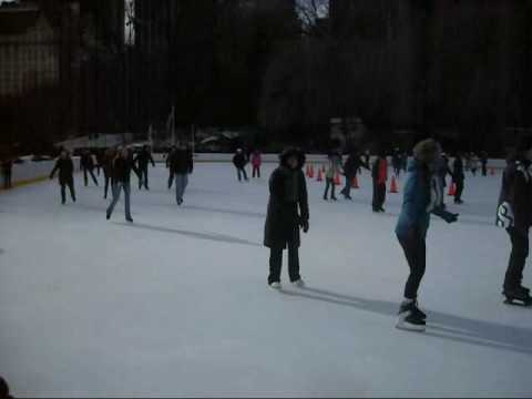 Valrie, Linda et Jrmie en patin  Central Park