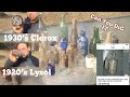 Vintage Bottles Sell For 1000’s + Dug Bottle lot + old clorox and lysol bottles found