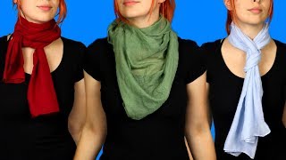 12 modi creativi di legare un foulard al collo: geniale! - YouTube