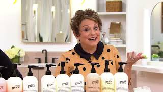 philosophy cleanse & hydrate super-size fragranced trio on QVC