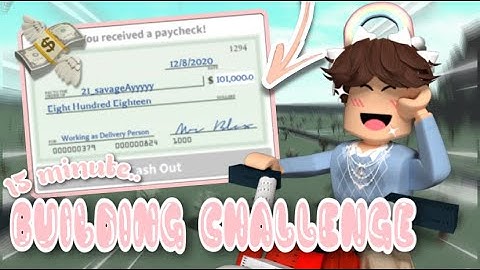 🏡BUILDING a HOUSE with the MONEY I make in 15 MINUTES 🛠| Bloxburg | JJplays