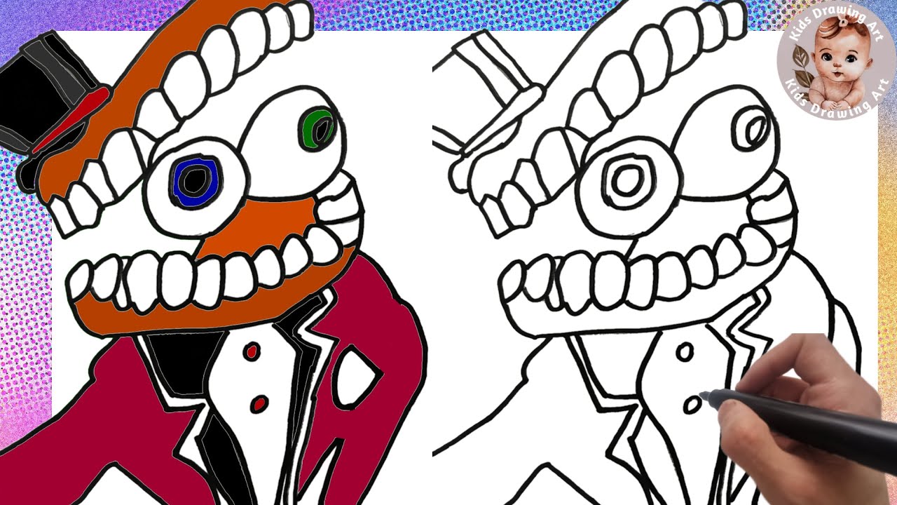 How To Draw Caine from The Amazing Digital Circus | Drawing Tutorial #2 ...