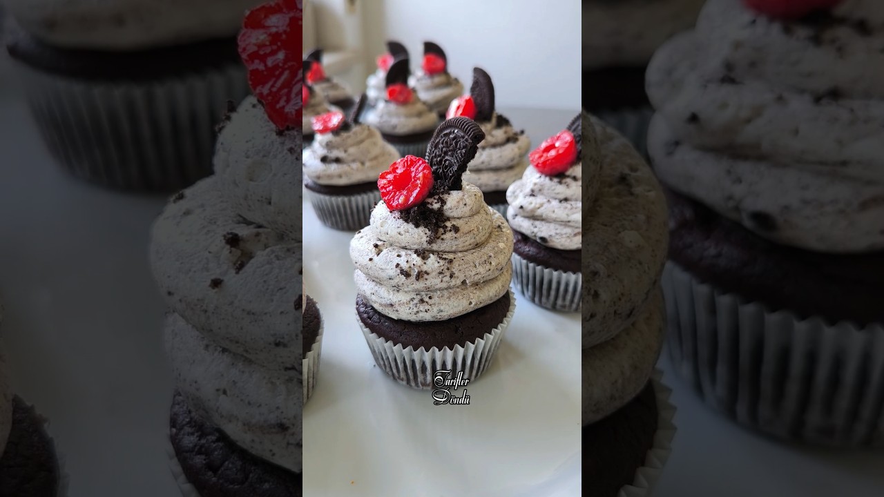 Oreo raspberry cupcake/Oreo – Himbeeren -Cupcake#tariflerdöndü #recipe #food #cooking Oreo raspberry cupcake/Oreo – Himbeeren -Cupcake#tariflerdöndü #recipe #food #cooking