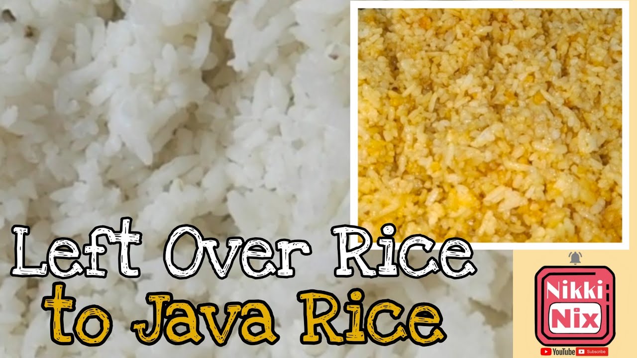 How to make the left over rice to Java Rice - YouTube