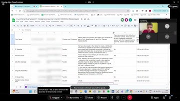 Live Interactive Session 1 : Designing Learner-Centric MOOCs