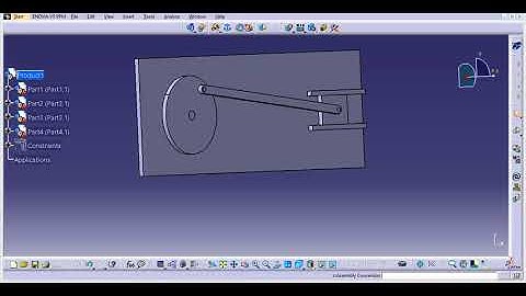 slider crank mechanism ,,simulation using catia v5