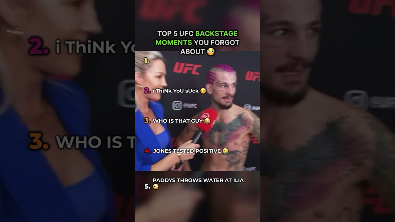 Behind the scenes ufc moments 😳 