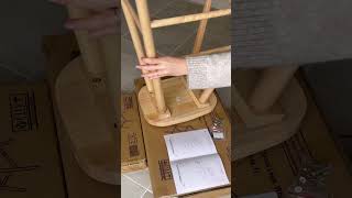 NEW KITCHEN BAR STOOLS 🫶🏻 #newhome #unboxingvideo #unboxing #asmrsounds #barstools #homedecor